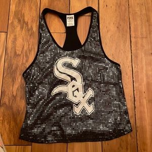 White Sox sequin muscle tee
